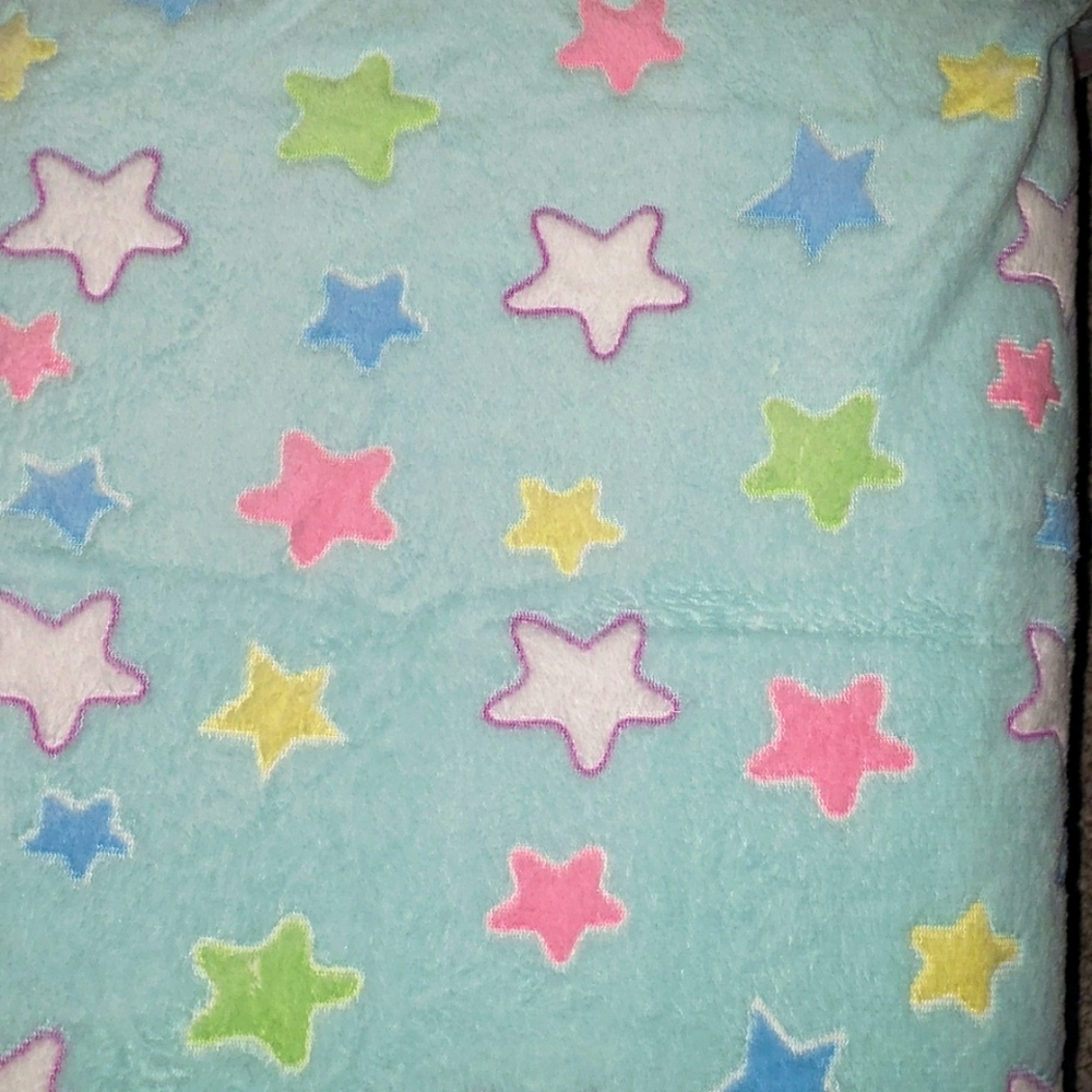 Blue stars baby blanket